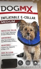 Inflatable Anti Lick Collar Sz Med. Dog or Cat Neck Size 9-14 Post Surgery Safe