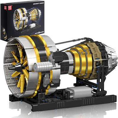 Aircraft Engine Model Building Set, 2256 Pieces STEM DIY for Ages 14+
