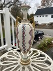 Royal Worcester Hand Painted Enamel  Vase ~ Antique Victorian ~ # 1839