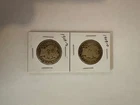 Barber Silver Half Dollars 1908-O & 1909-S