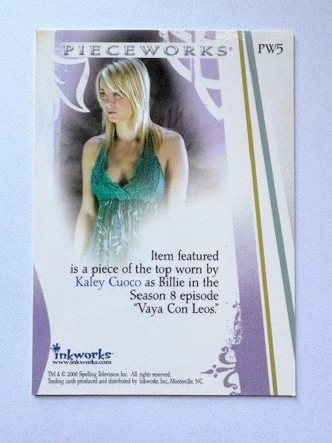 Charmed Kaley Cuoco Costume Card PW5 as Billie - Image 2 of 2