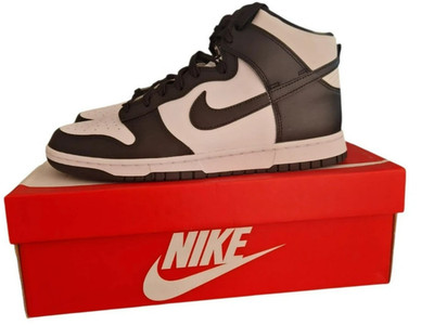 Nike Dunk HI Retro Sneaker Unisex Freizeitschuh Schwarz / Weiß DD1399 105