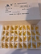PRECIOSA MACHINE-CUT 8 X 19 MM JONQUIL DROPS (24 PCS)