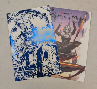Magic Master of Metal #1 - Blue Foil And Connecting Variant Covers - Boom Studio