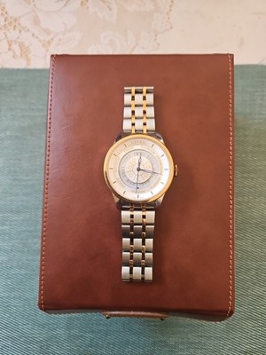 Gevril Columbus Circle Limited Edition Movement Watch. Gold and Silver 45 mm