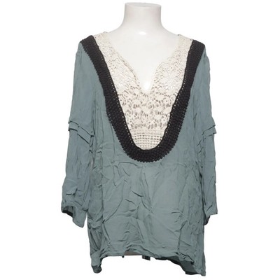 Pulz Jeans, Bluse, Größe: XL, Afina 3/4 SL Blouse, Blau, Viskose, Sonstiges #cS9