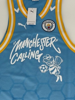 Puma Manchester City Hoops X Basketball Jersey Size Small | eBay