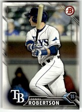 2016 Bowman #BP96 Daniel Robertson Prospects Tampa Bay Rays Baseball
