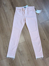 NWT 198 Current/Elliott The Stiletto Skinny Jeans Primrose Pink sz 27