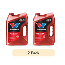 (2 pack) Valvoline High Mileage MaxLife 5W-20 Synthetic Blend Motor Oil 5 QT 37.56 per gallon