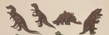 vintage Marx 2nd series chestnut brown dinosaur figures Prehistoric toy