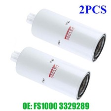 2 Fuel Filter with Water Separator FS1000 3329289 For Cummins