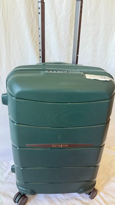 #ad $480 SAMSONITE Outline Pro Carry on 21quot; Spinner Luggage Hardcase Green Tsa $105.60