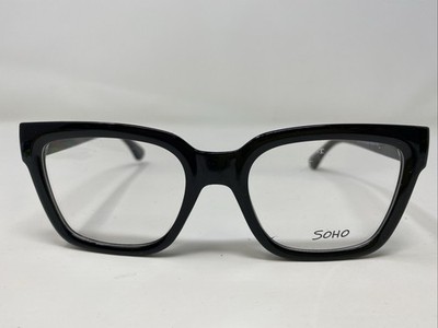 VE Soho SOHO 1088 Black 53-20-145 Plastic Full Rim Eyeglasses Frame 7642