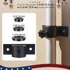 Yescom Vertical Wall Mount Flagpole Brackets Deck Side Flag Pole Holder Black — photo 3