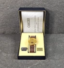 Seiko Men's Vintage 30mm Gold Tone Case Quartz Watch 5Y30-7009 Pepsi Advertising