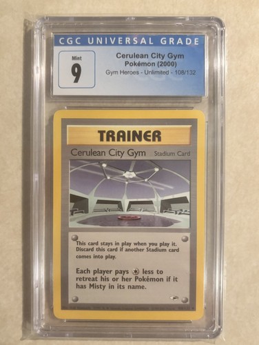Cerulean City Gym (1st Edition) graded CGC 9 for sale on eBay
