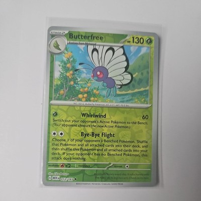Butterfree 012/165 Uncommon 151 Pokemon Reverse Holo Near Mint