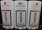 3pc Set Native Deodorant Holiday Gumdrop, Fresh Mistletoe, & Sugar Cookie 2.65oz