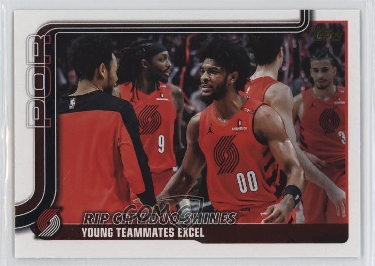 2025-26 Topps Golden Mirror Image Variations Shaedon Sharpe Donovan Clingan 6m7