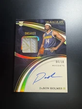 2024 Panini Immaculate DaRON HOLMES II Sneaker Patch Auto /10 Nuggets