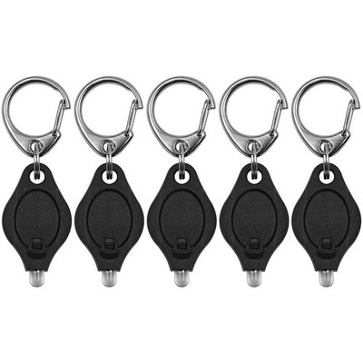 6er-Pack Mini-LED-Taschenlampen-Schlüsselanhänger, ultrahelle S