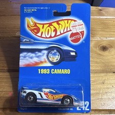 Hot Wheels 1993 Camaro #242 Jack Baldwin Race Car Blue Card #11243 BW MOC