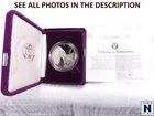 NobleSpirit GEM BU 1986 S American SILVER Eagle PROOF 1oz .999 w Box & CoA