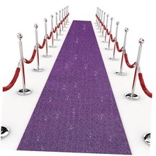 Sequin Aisle Runner for Wedding Glitter Rug with Carpet Tape Sparkly Prom