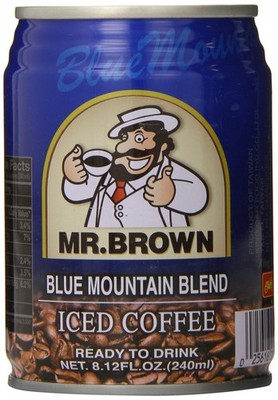 Mr. Brown Iced Coffee, Blue Mountain, 8.12 Ounce Pack of 24