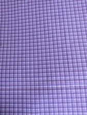 2 and 1/2 Yds Vintage Purple Check Plaid Home Decorator Fabric. Made in USA