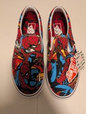VANS Classic Slip-On Marvel Spiderman VN0A38F79H7 with original box! UK8