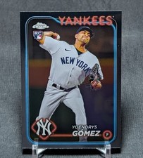 Yoendrys Gomez Rookie RC 2024 Topps Chrome Baseball Card #160 New York Yankees. rookie card picture