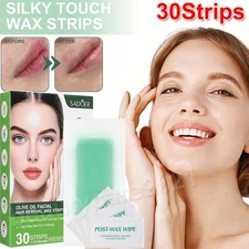Facial Body Hair Removal Wax Strips Double Sided Depilatory Paper Bikini Leg Arm