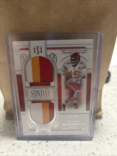 2025 National Treasures Patrick Mahomes Dual Patch /99 Sunday Treasures-Chiefs