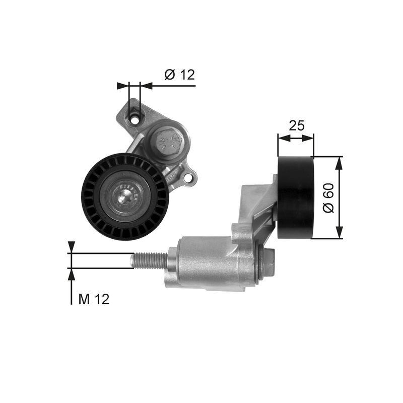 GATES T38235 Belt Tensioner, V-ribbed belt for CITROËN,FIAT,LANCIA,PEUGEOT,SUZUK - Image 18