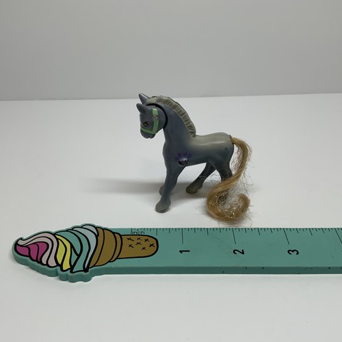 Vintage Littlest Pet Shop Sweetheart Ponies Blue Sparkle Pony Figure Kenner Toy - Picture 6 of 7