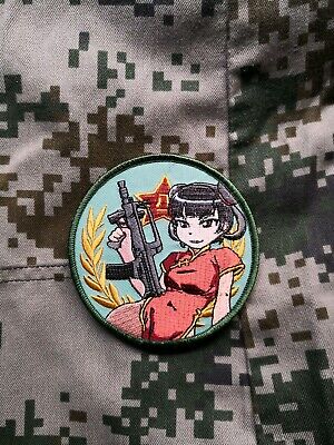 Devil Horn embroidered patch Airsoft Iron-on patch Anime Hook and loop  embroidery Sleeve gift patch