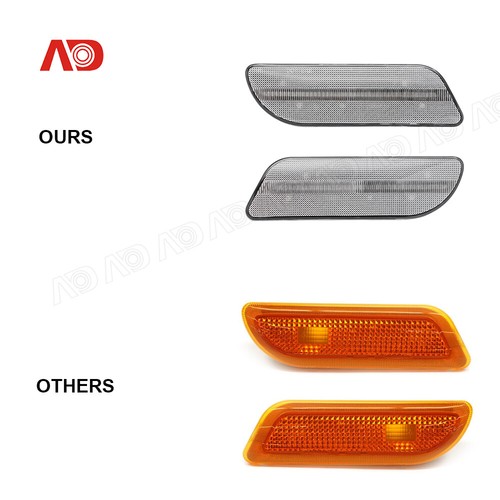 Clear Lens LED Side Marker Lights For 1998-04 Mercedes Benz SLK R170 CLK320 W208 - Picture 4 of 14