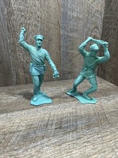 Plastic Marx Soldiers Army Blue Marx Russian Soldiers 1960s 6  Lot Of 2