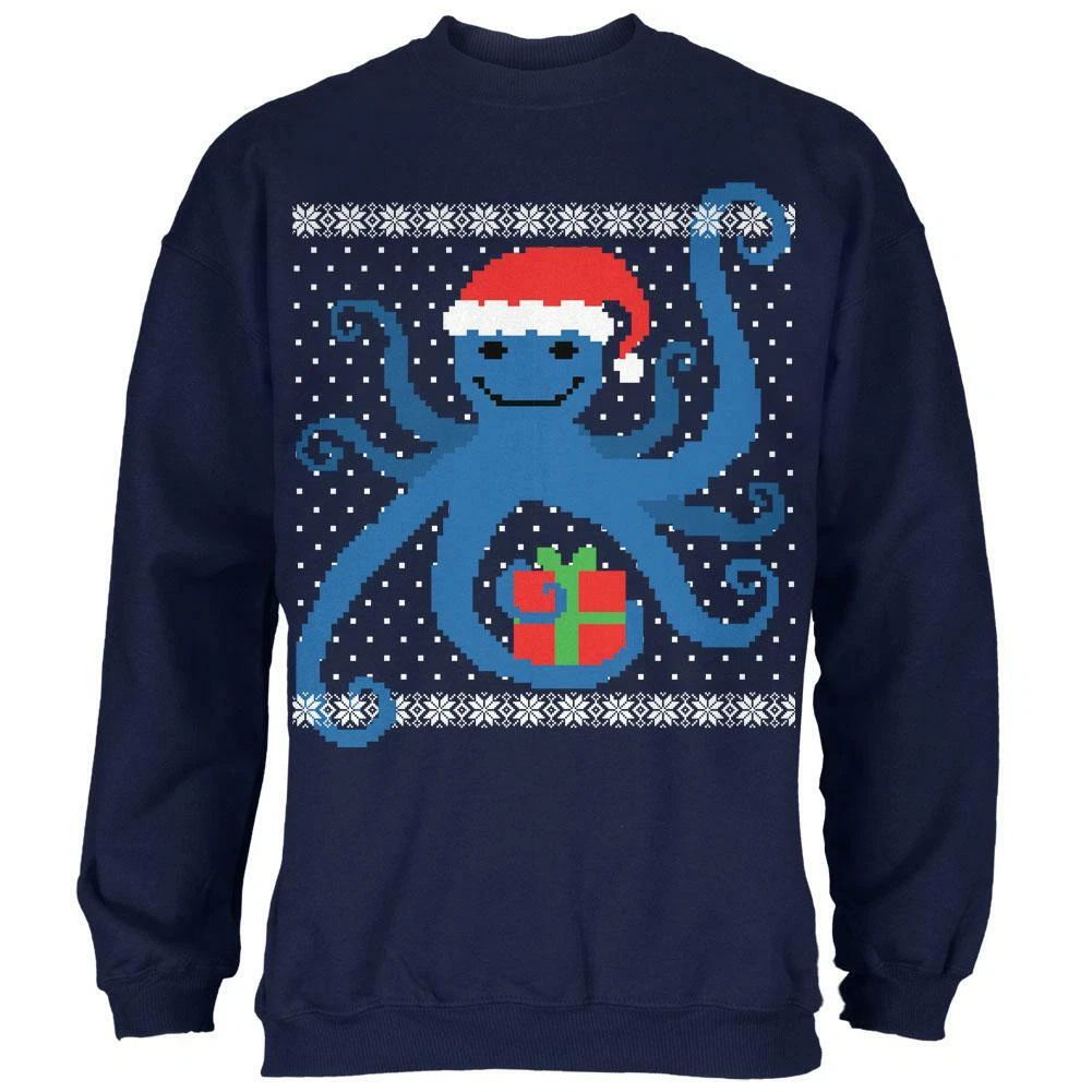 Octopus christmas sweater clearance