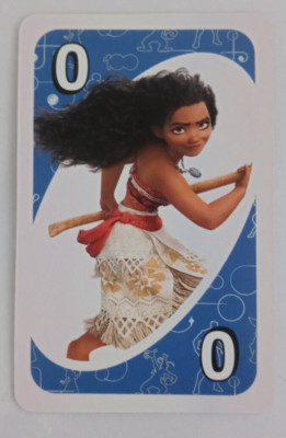 UNO Disney 100 Card Blue Moana #0