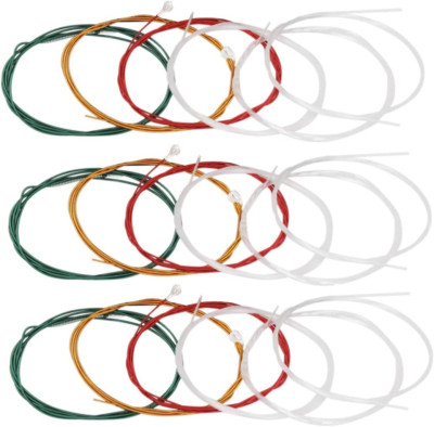 Cuerdas Guitarra Clasica Coloridas 3 Juegos Completos Nylon Transparente Nueva