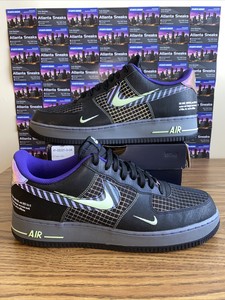 Nike Air Force 1 LV8 Future Swoosh Black Grey Reflective CT1621-001 Mens Sz  12 | eBay