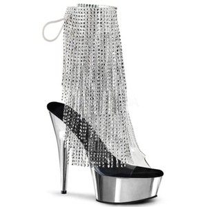 silver tassel heels