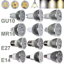 Dimmable LED Spotlight Bulbs GU10 MR16 E27 E14 9W 12W 15W 220V 240V Spot Lamps