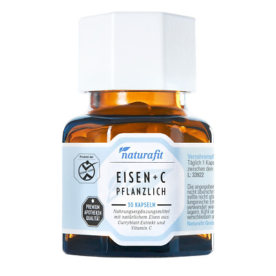 NATURAFIT Eisen plus C pflanzlich vegan 30 Stück - Made in Germany- PZN 13704671