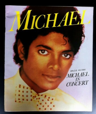 Michael Jackson Soft Back Book. Michael In Concert. Souvenir Programme. 1984.
