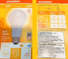 Sylvania LED A21 Soft White 100 watt equivalent Glass LED Light Bulb