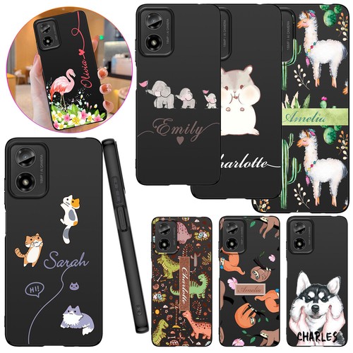 Soft Cover For Motorola Edge 50 40 Neo E14 E13 Cute Personalised Name Phone Case